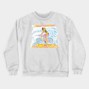 Bike Pedals with Straps Gift for Women Crewneck Sweatshirt